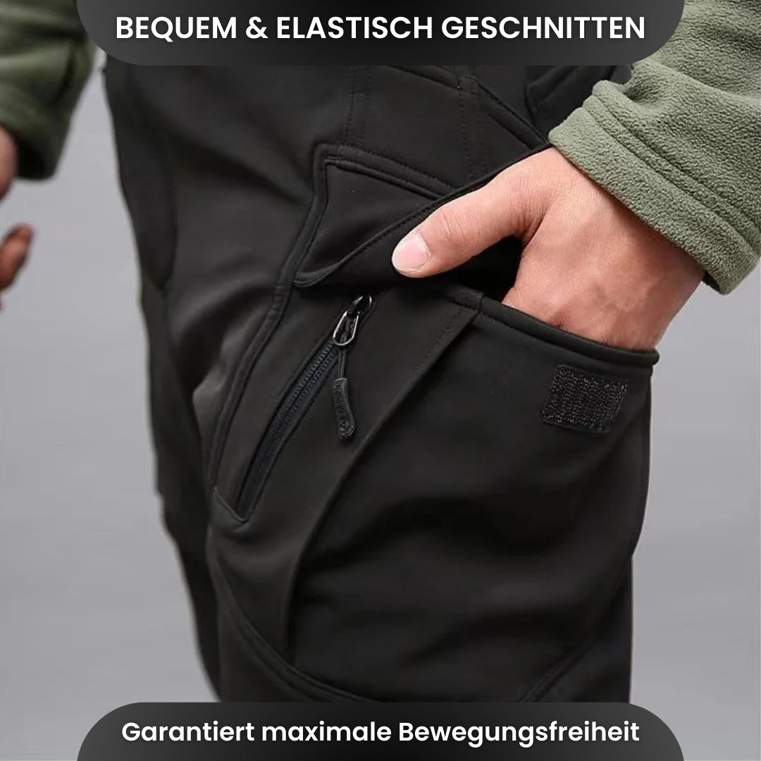 Wasserdichte Thermo-Outdoorhose mit Fleece