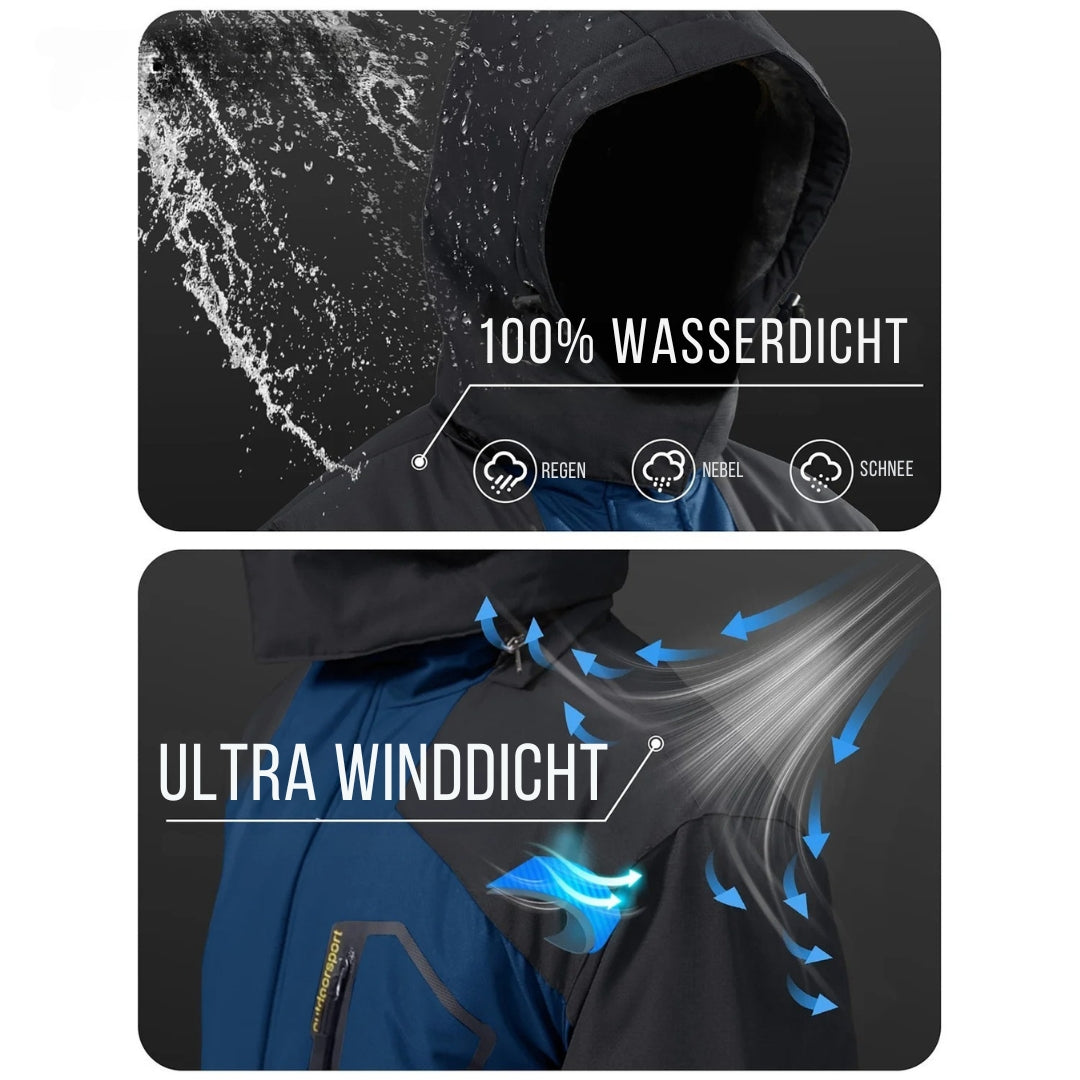 Wasserdichte Winterjacke Herren – Warm & winddicht