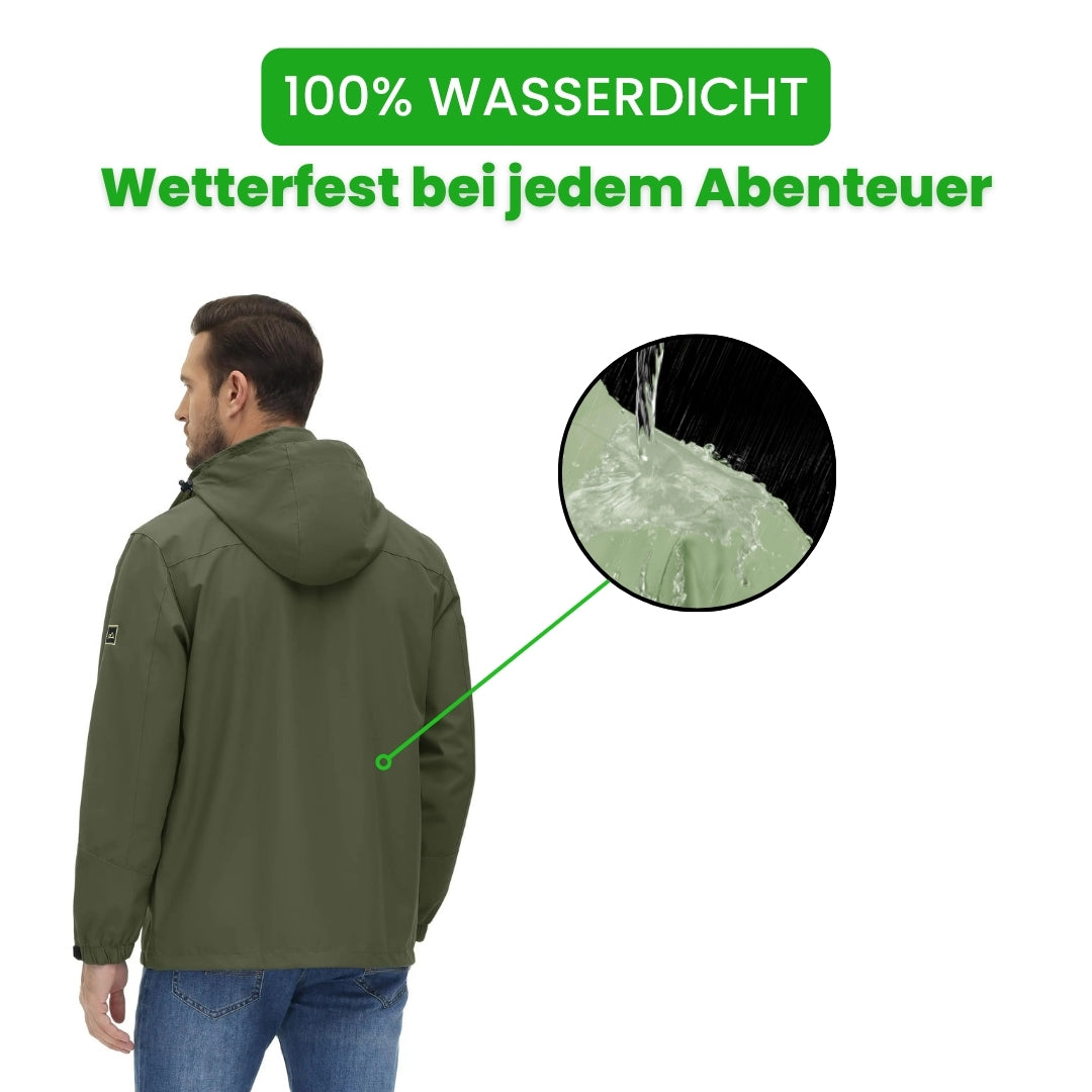 Herren Regenjacke - Für Wandern, Freizeit & Outdoor