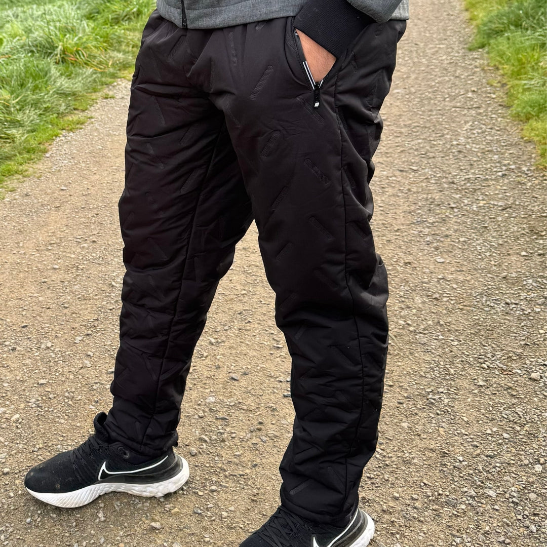 Thermohose + Herren Winterjacke mit Handschuhen & Schlauchschal