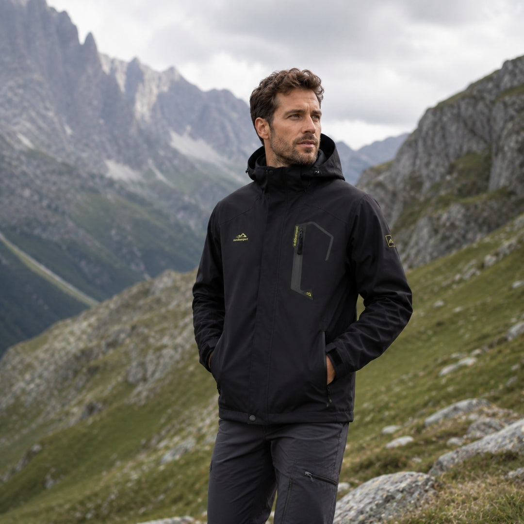 Herren Regenjacke - Für Wandern, Freizeit & Outdoor