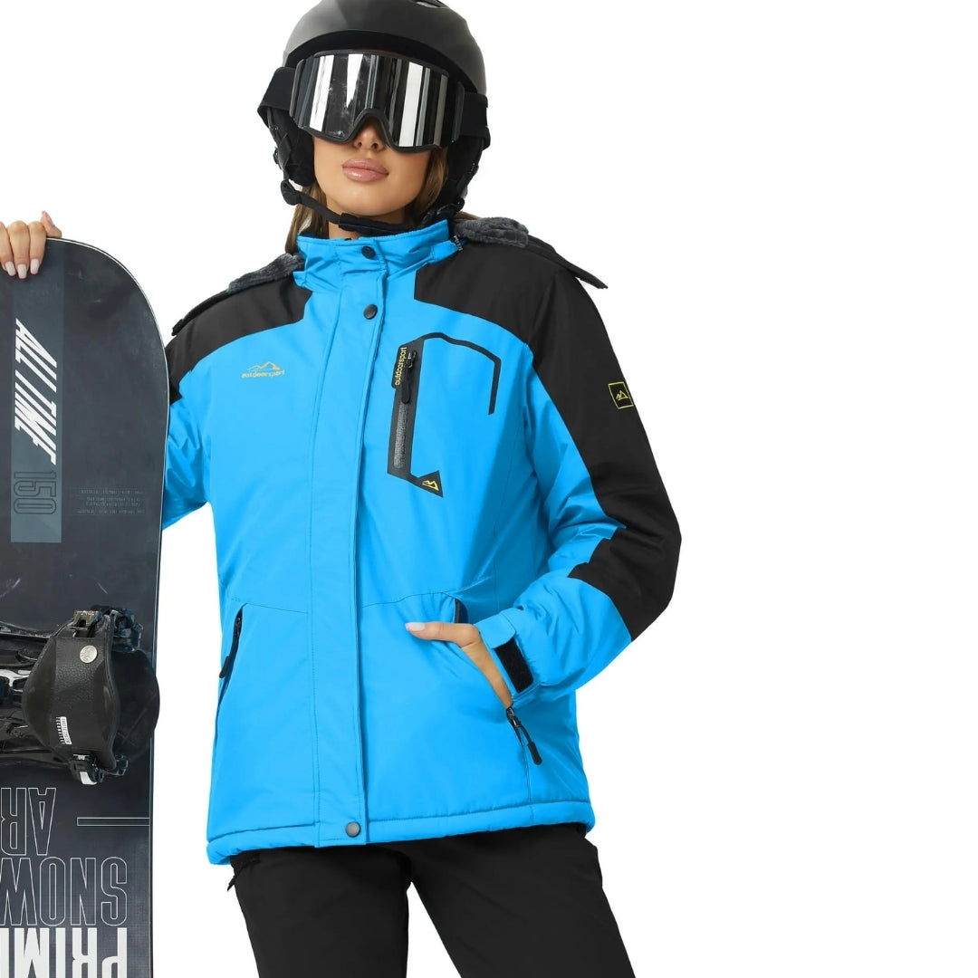 Warme Outdoor Winterjacke Damen – wind- & wasserdicht