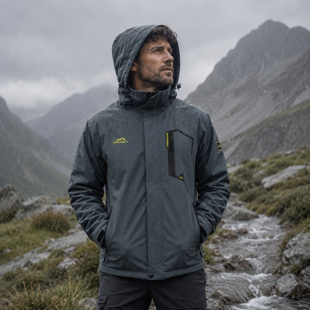 Herren Regenjacke - Für Wandern, Freizeit & Outdoor