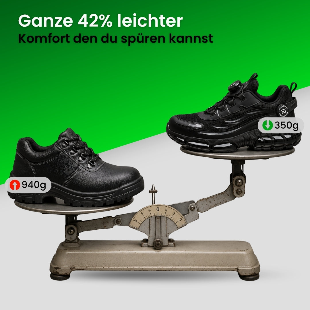 Vortex S3™ Sicherheitsschuh - Schluss mit schweren Arbeitsschuhen