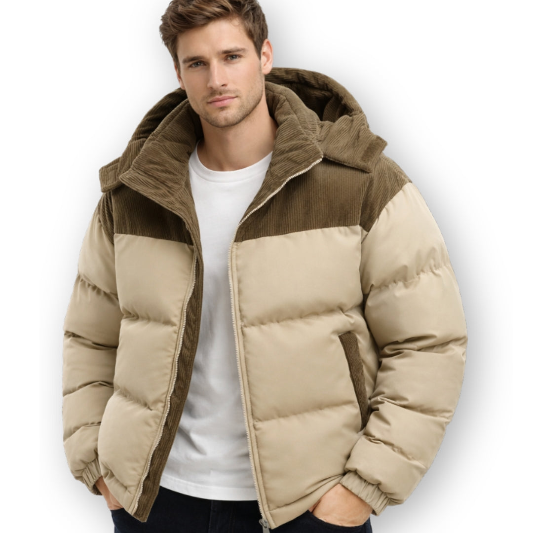 Herren Winter Pufferjacke – Winddicht & Extra Warm