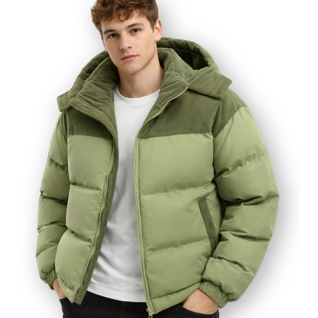 Herren Winter Pufferjacke – Winddicht & Extra Warm