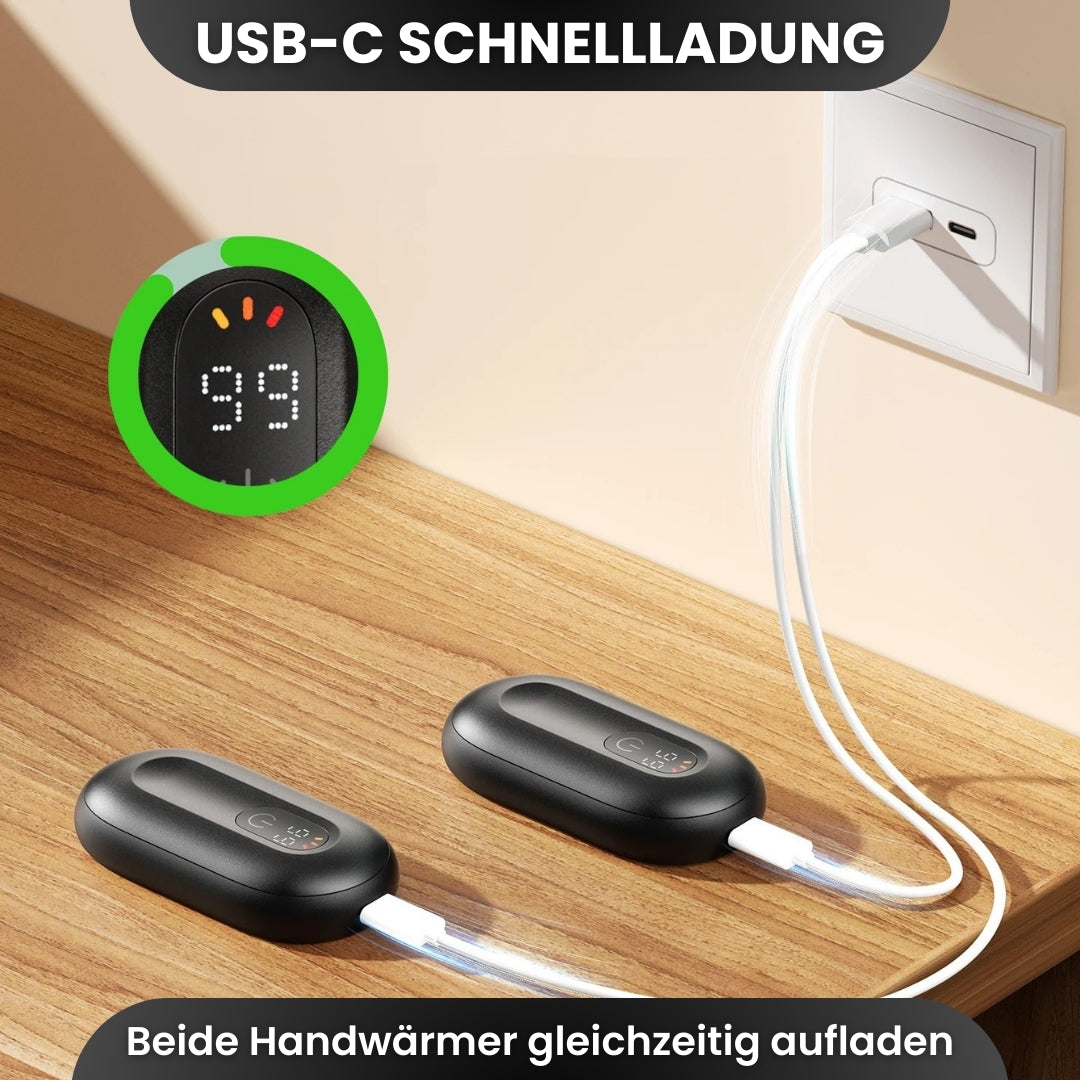Magnetische Handwärmer mit Akku