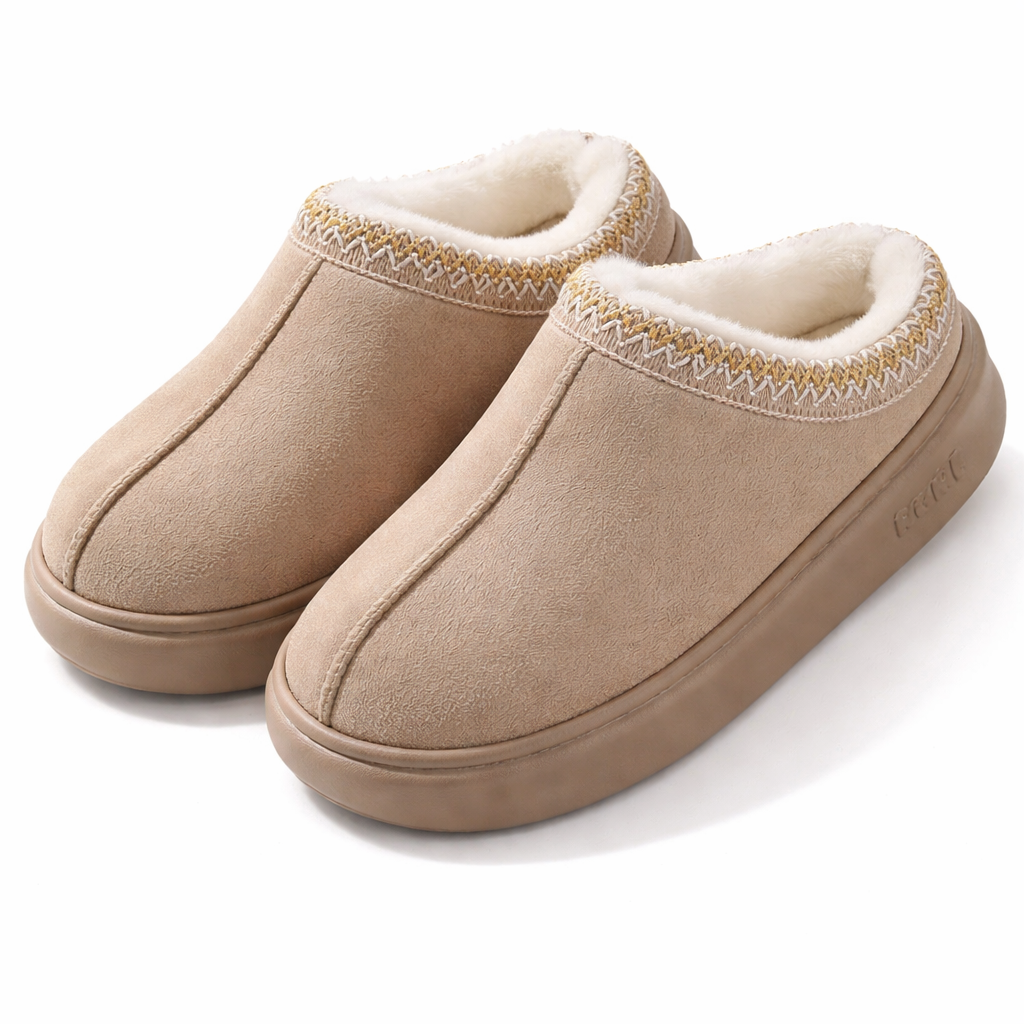 Gefütterte Winter-Hausschuhe für Damen & Herren