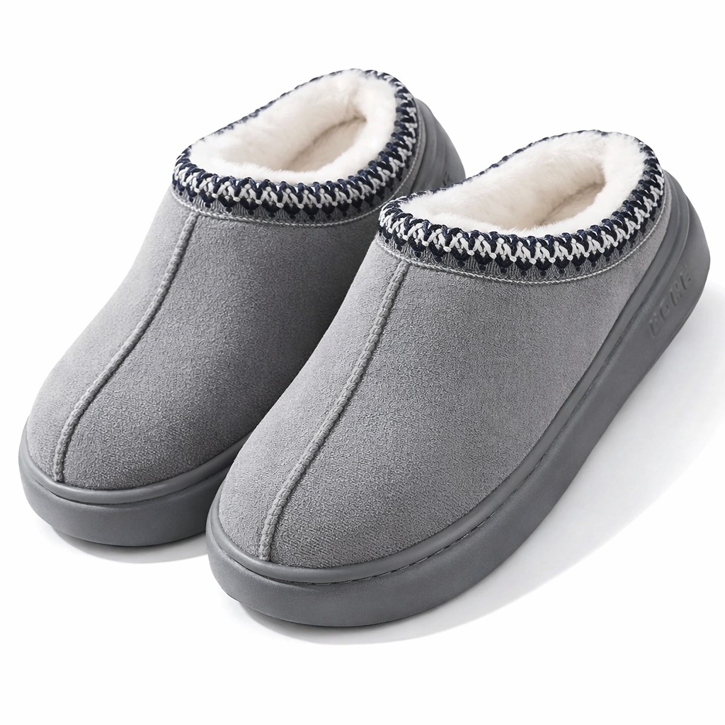 Gefütterte Winter-Hausschuhe für Damen & Herren