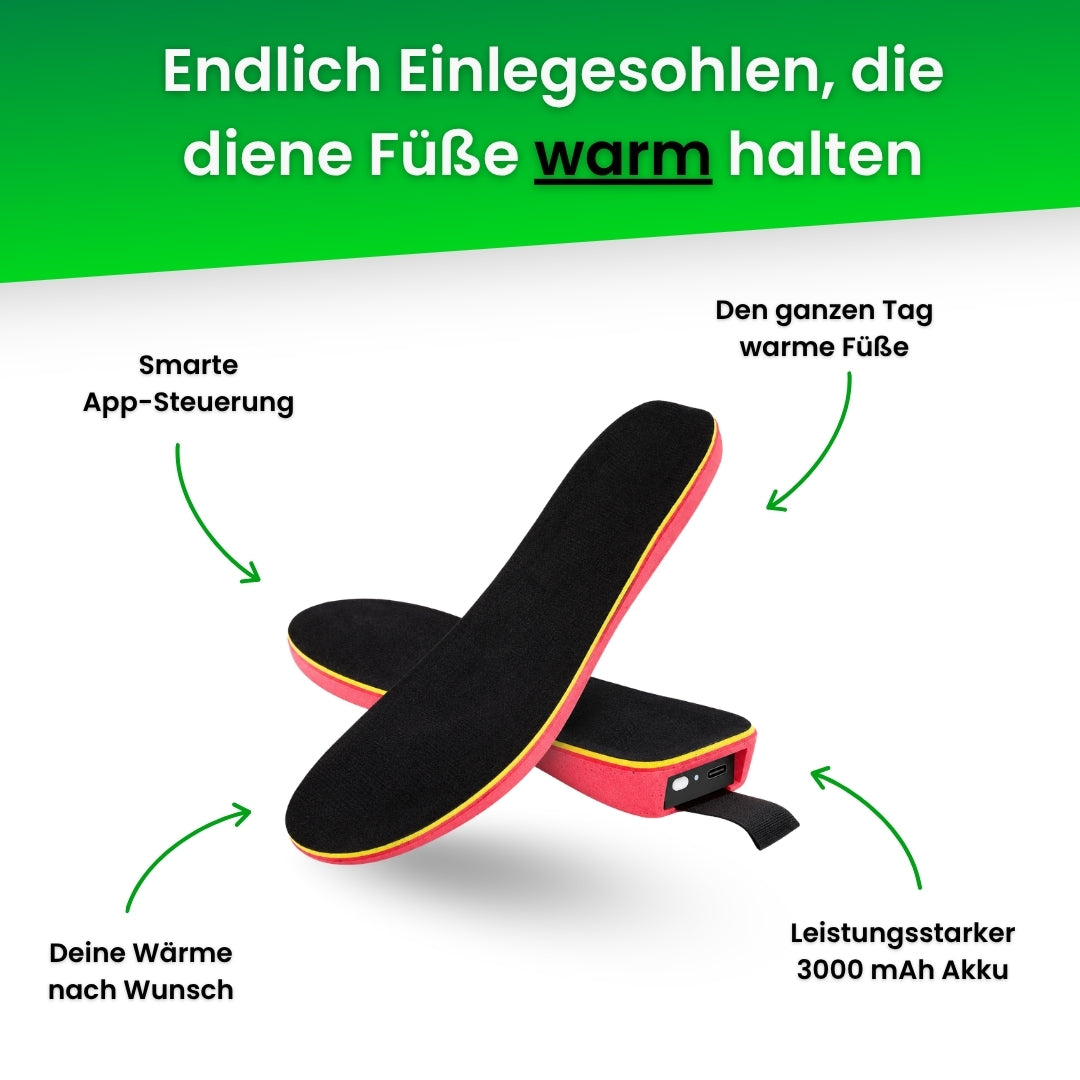 Beheizte Einlegesohlen - App-Steuerung