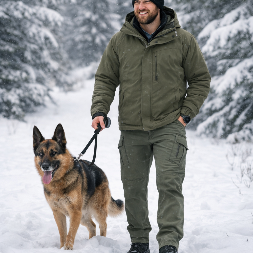 Wasserdichte Thermo-Outdoorhose mit Fleece