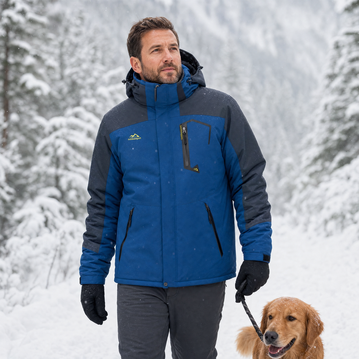 Wasserdichte Winterjacke - Herren