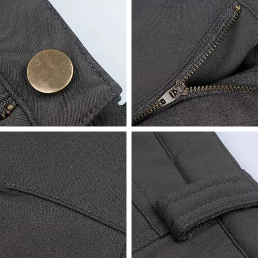 Wasserdichte Thermo-Outdoorhose mit Fleece