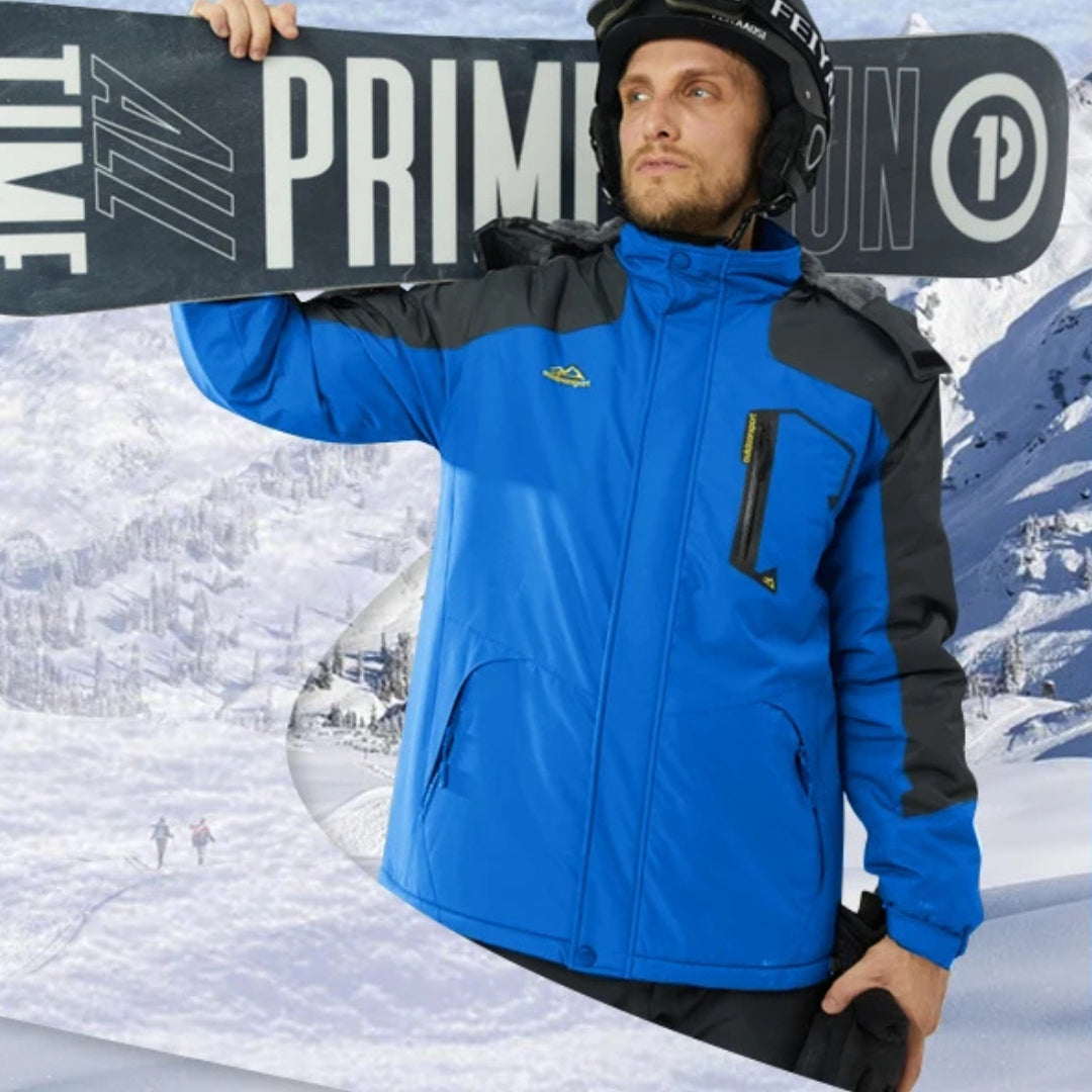 Thermohose + Herren Winterjacke mit Handschuhen & Schlauchschal