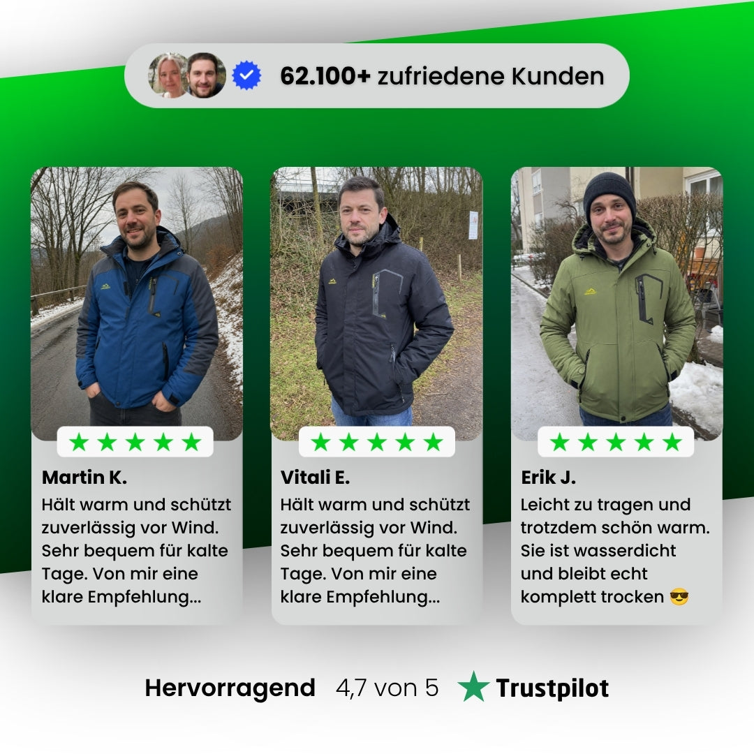 Wasserdichte Winterjacke - Herren
