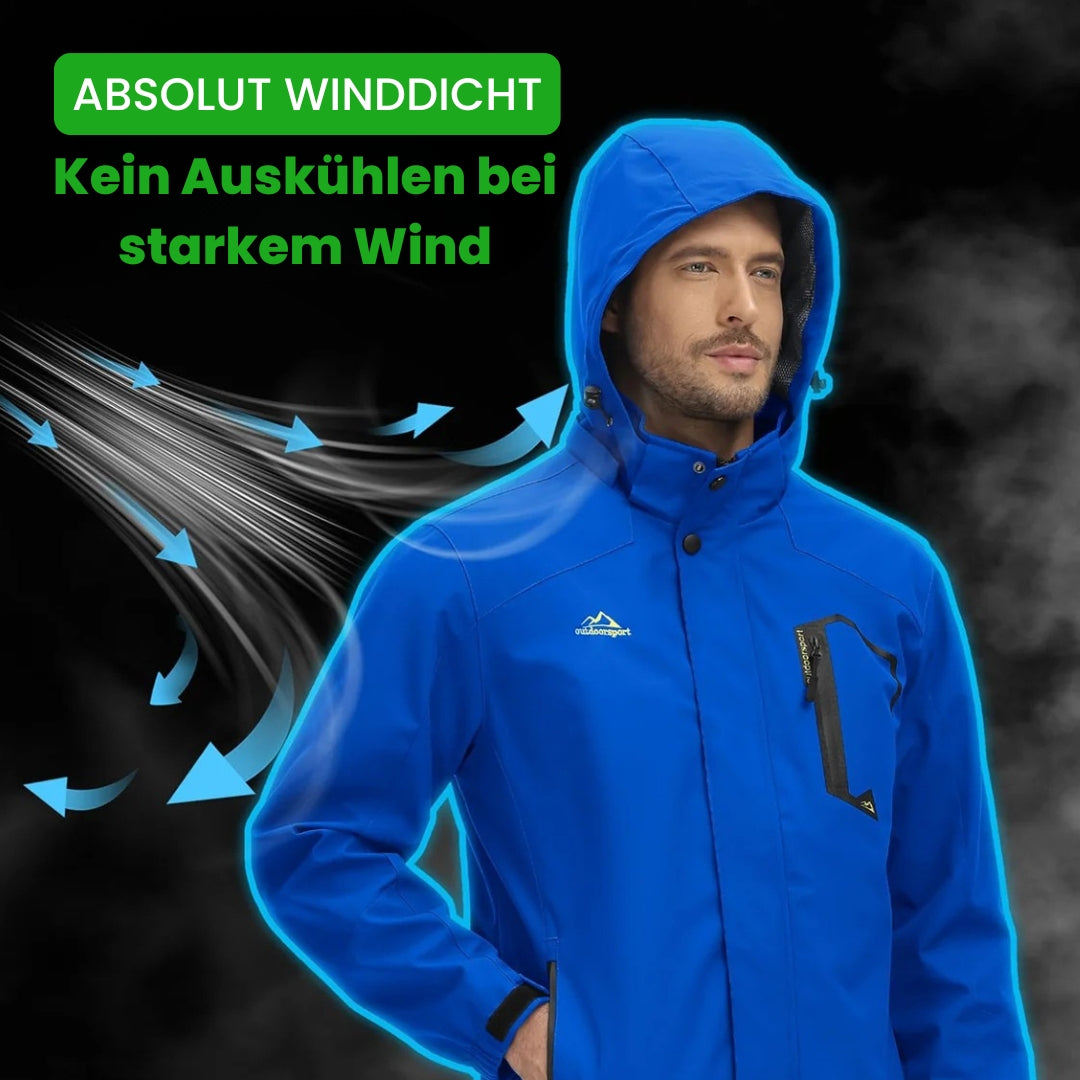 Herren Regenjacke - Für Wandern, Freizeit & Outdoor