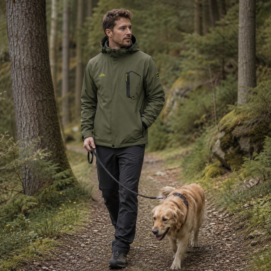 Herren Regenjacke - Für Wandern, Freizeit & Outdoor