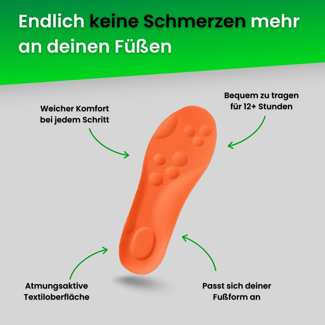 Komfort-Einlegesohlen mit Stoßdämpfung