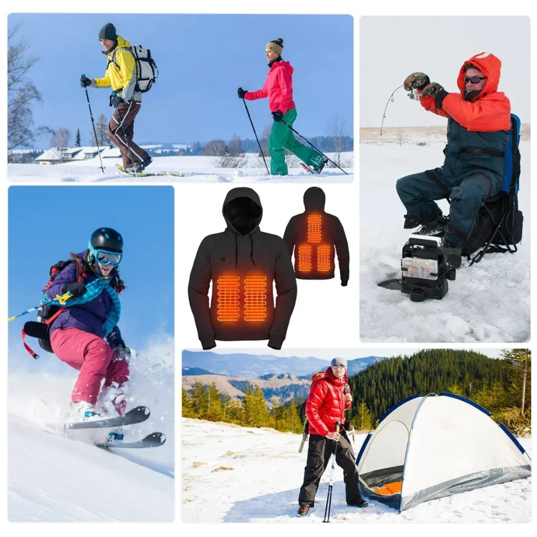 Beheizter Hoodie mit 5 Zonen – bleib warm & flexibel