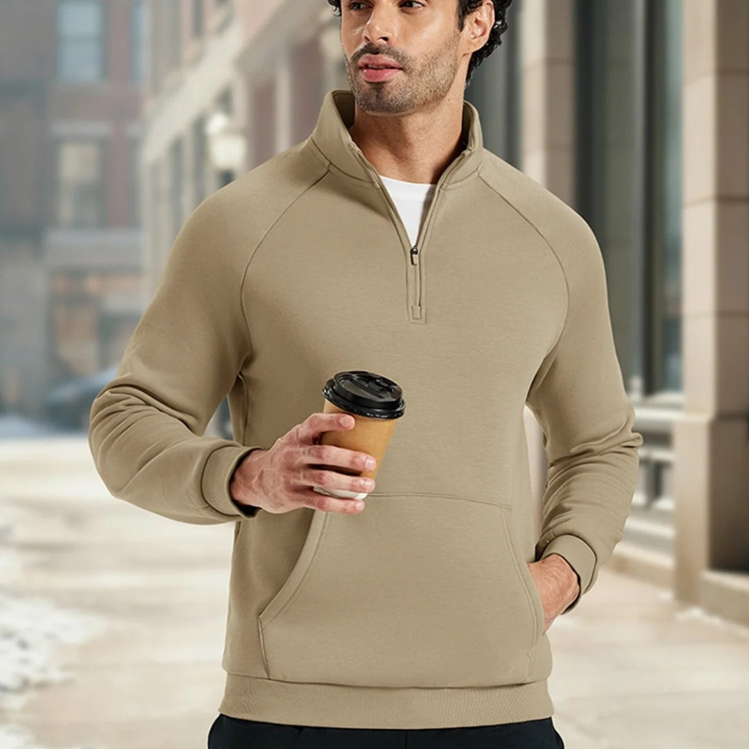 Fleece Winterpullover Herren