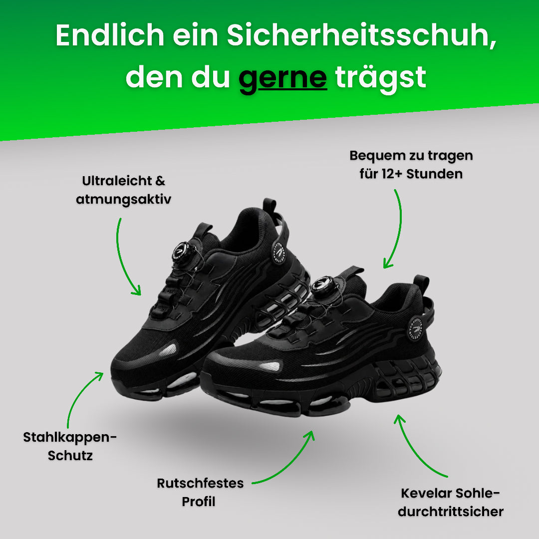 Vortex S3™ Sicherheitsschuh - Schluss mit schweren Arbeitsschuhen