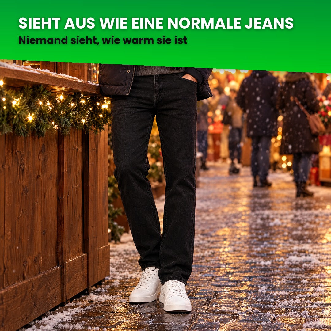 Thermo-Jeans sieht aus wie eine normale Jeans