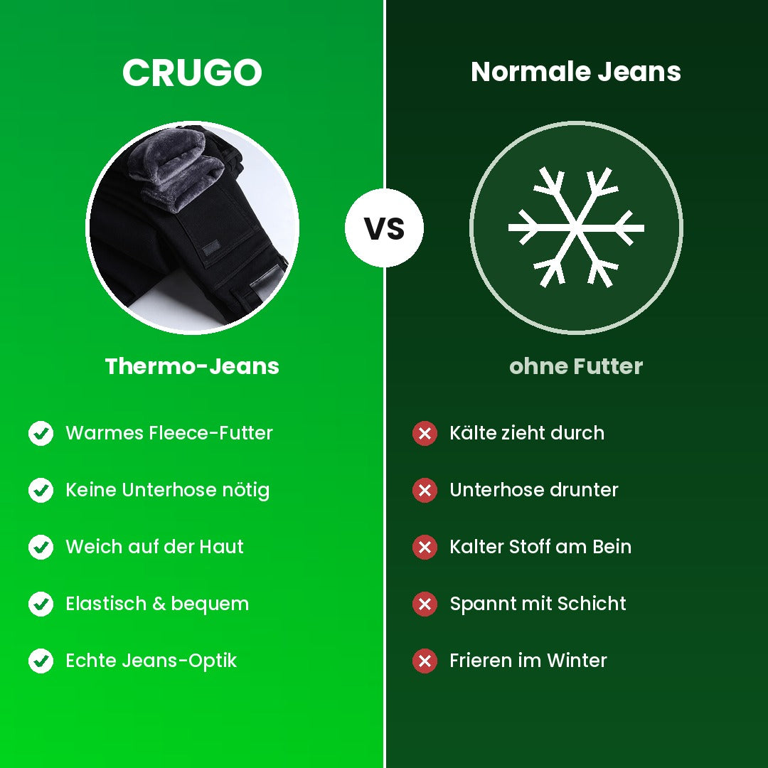 Thermo-Jeans im Vergleich zu normaler Jeans